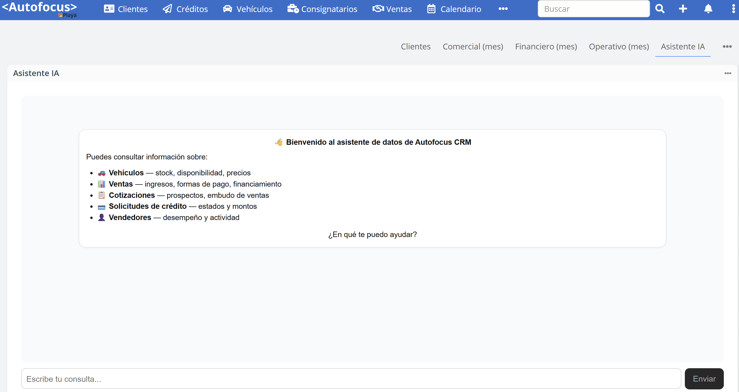 Autofocus lanza asistente IA integrado al CRM